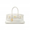 HERMES MASTER SHOULDER BIRKIN 42 MILKSHAKE WHITE GOLD BUCKLE BAG 1532462 (42*21*16cm)