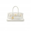 HERMES MASTER SHOULDER BIRKIN 42 MILKSHAKE WHITE GOLD BUCKLE BAG 1532462 (42*21*16cm)