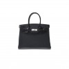 HERMES MASTER BARKIN 35 BAG IN BLACK MATTE CROCODILE AND LEATHER 461161 (35*25*18cm)