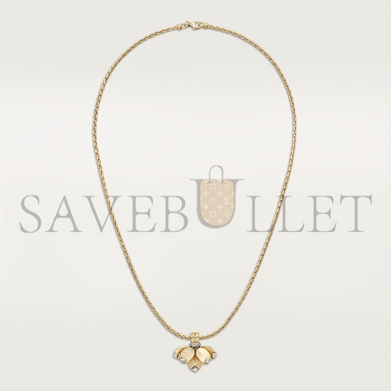 CARTIER GRAIN YELLOW GOLD DE CAFÉ NECKLACE B7224964