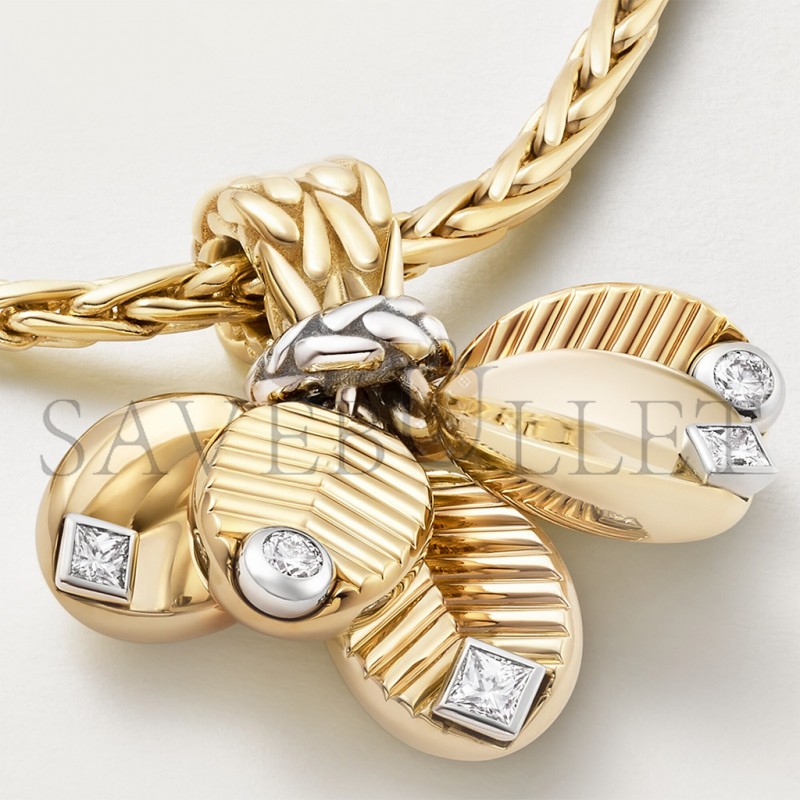 CARTIER GRAIN YELLOW GOLD DE CAFÉ NECKLACE B7224964