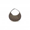 FENDI GRAPHY SMALL BROWN FF JACQUARD FABRIC BAG 8BR798ALP3F1I02 (29*24.5*10cm)