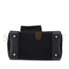 HERMES MASTER BIRKIN 25 BLACK CANVAS BAG SILVER BUCKLE MSBK3401804 (25*20*13cm)