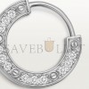 CARTIER LOVE 18K WHITE GOLD, DIAMOND EARRING, PAVED WITH DIAMONDS B8301424