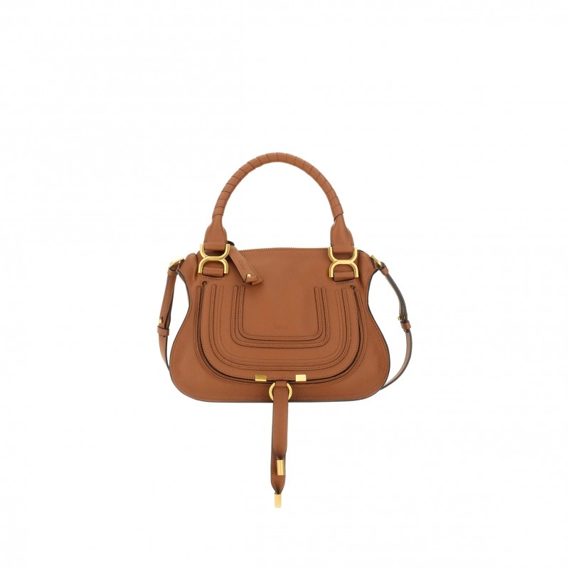 CHLOE SMALL MARCIE BAG IN GRAINED LEATHER CHC22AS628I316AN (30*23*10cm)