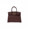 HERMÈS MASTER BIRKIN 30 TOGO LEATHER SADDLE RED GOLD BUCKLE BAG BK3057TGGP (30*23*15cm)