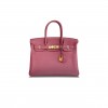 HERMES BIRKIN 30 TOGO LEATHER PINK GOLD BUCKLE BAG BK30K5FJGP (30*23*15cm)