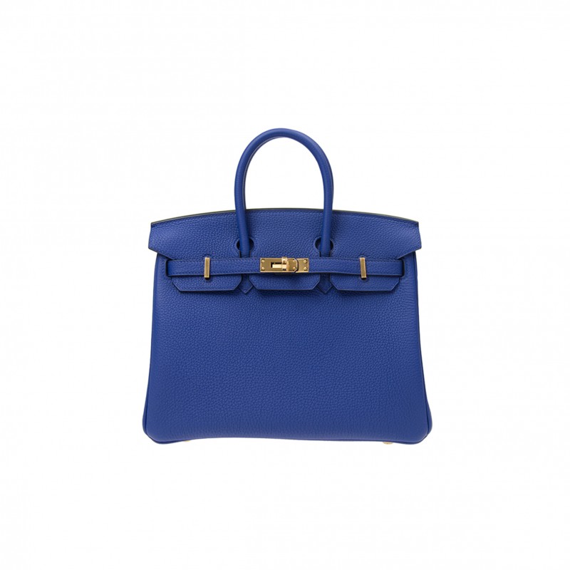 HERMES MASTER BIRKIN 30 TOGO LEATHER ELECTRIC BLUE GOLD BUCKLE BK257TTGGP (30*23*15cm)