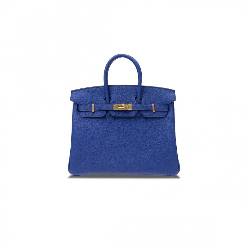 HERMES MASTER BIRKIN 30 TOGO LEATHER ELECTRIC BLUE GOLD BUCKLE BK257TTGGP (30*23*15cm)