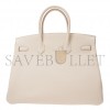 HERMES BIRKIN 35 TOGO LEATHER MILKSHAKE PLATINUM BUCKLE BAG BK3510TGGP (35*28*18cm)