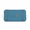 HERMÈS BIRKIN 30 TOGO LEATHER DUCK BLUE SILVER BUCKLE 1015671846 (30*23*15cm)