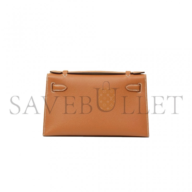 HERMES MASTER MINI KELLY FIRST GENERATION EPSOM GOLDEN BROWN (22*14*7cm) 