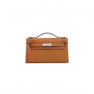 HERMES MASTER MINI KELLY EPSOM CK37 GOLD (22*14*7cm) 