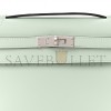 HERMES SWIFT KELLY POCHETTE CLUTCH VERT PEPPERMINT (22*14*7cm) 