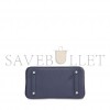 HERMES MASTER BIRKIN 30 TOGO LEATHER MIDNIGHT BLUE POPPY ORANGE SILVER BUCKLE BAG 454074 (30*23*15cm)
