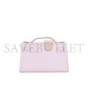 HERMES MASTER KELLY POCHETTE MAUVE PALE SWIFT PALLADIUM HARDWARE (22*14*7cm) 