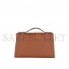 HERMES MASTER KELLY POCHETTE GOLD SWIFT GOLD HARDWARE (22*14*7cm) 