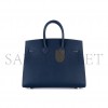 HERMES BIRKIN 25 EPSOM LEATHER ROYAL BLUE SILVER BUCKLE BAG 1274381 (25*20*13cm)