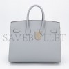 HERMES MASTER BIRKIN 30 EPSOM LEATHER HAZE BLUE GOLD BUCKLE BAG 8007416001 (30*23*15cm)