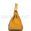 HERMÈS BIRKIN 30 EPSOM ASPHALT GREY AND AMBER YELLOW GOLD BUCKLE H028369CK15 (30*23*15cm)