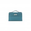 HERMÈS SWIFT KELLY POCHETTE CLUTCH BLUE JEAN (22*14*7cm) 