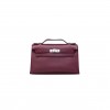 HERMÈS MASTER SWIFT LEATHER KELLY POCHETTE WITH PALLADIUM HARDWARE (22*14*7cm) 