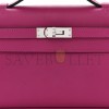 HERMÈS MASTER SWIFT KELLY POCHETTE CLUTCH ROSE POURPRE (22*14*7cm) 