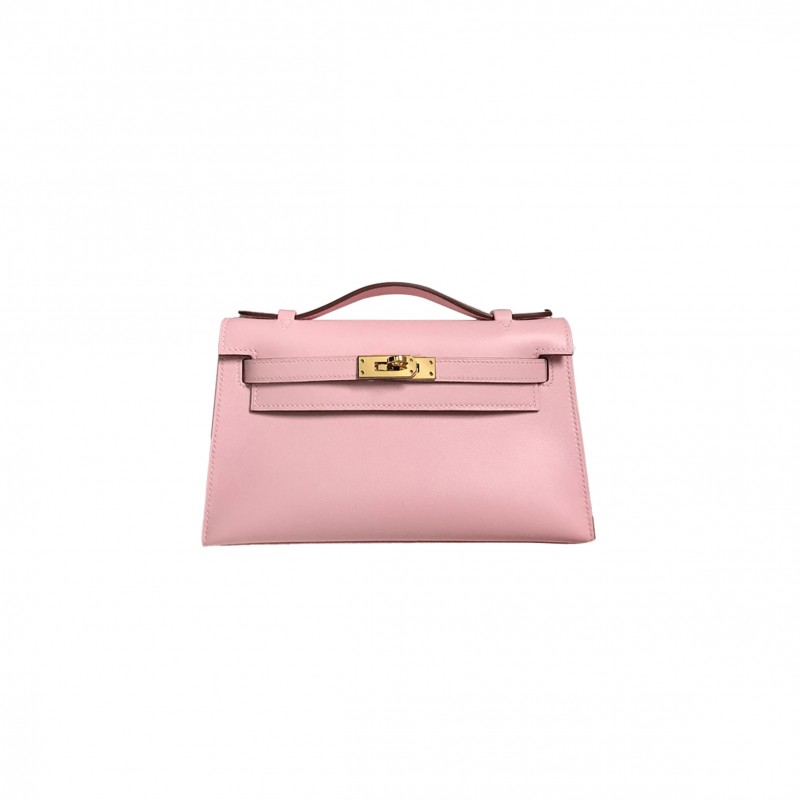 HERMÈS MASTER MINI KELLY SWIFT 3Q NEW SAKURA PINK (22*14*7cm) 