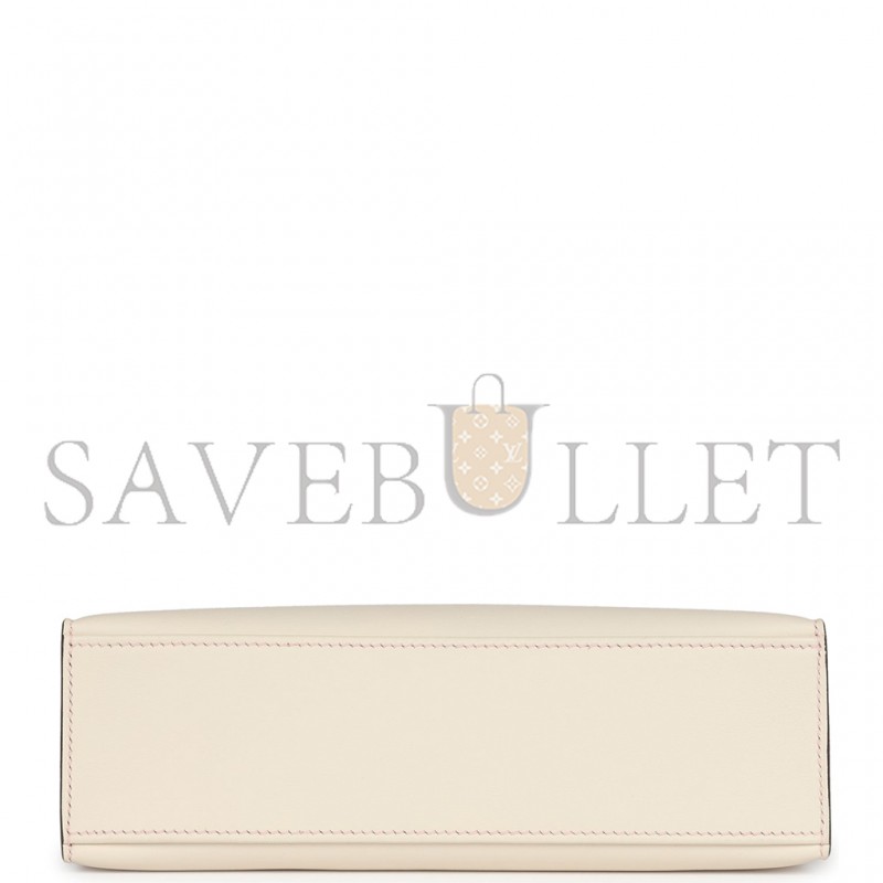 HERMÈS MASTER KELLY POCHETTE NATA AND ROSE SAKURA SWIFT (22*14*7cm) 