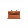 HERMÈS GOLD SWIFT KELLY POCHETTE GOLD HARDWARE (22*14*7cm) 