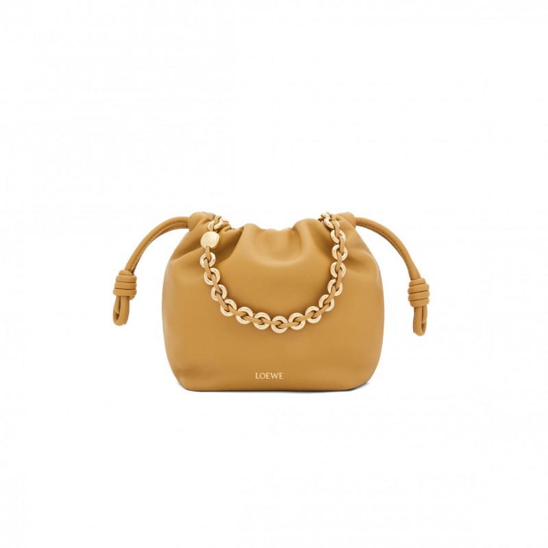 LOEWE MINI FLAMENCO PURSE BAG IN MELLOW NAPPA LAMBSKIN 0011036779 (23*17*5.5cm)