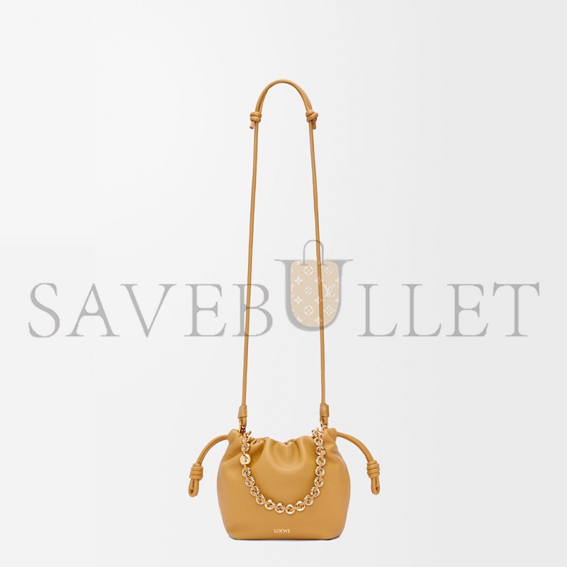 LOEWE MINI FLAMENCO PURSE BAG IN MELLOW NAPPA LAMBSKIN 0011036779 (23*17*5.5cm)