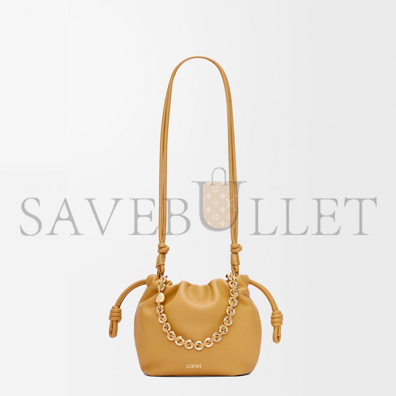 LOEWE MINI FLAMENCO PURSE BAG IN MELLOW NAPPA LAMBSKIN 0011036779 (23*17*5.5cm)