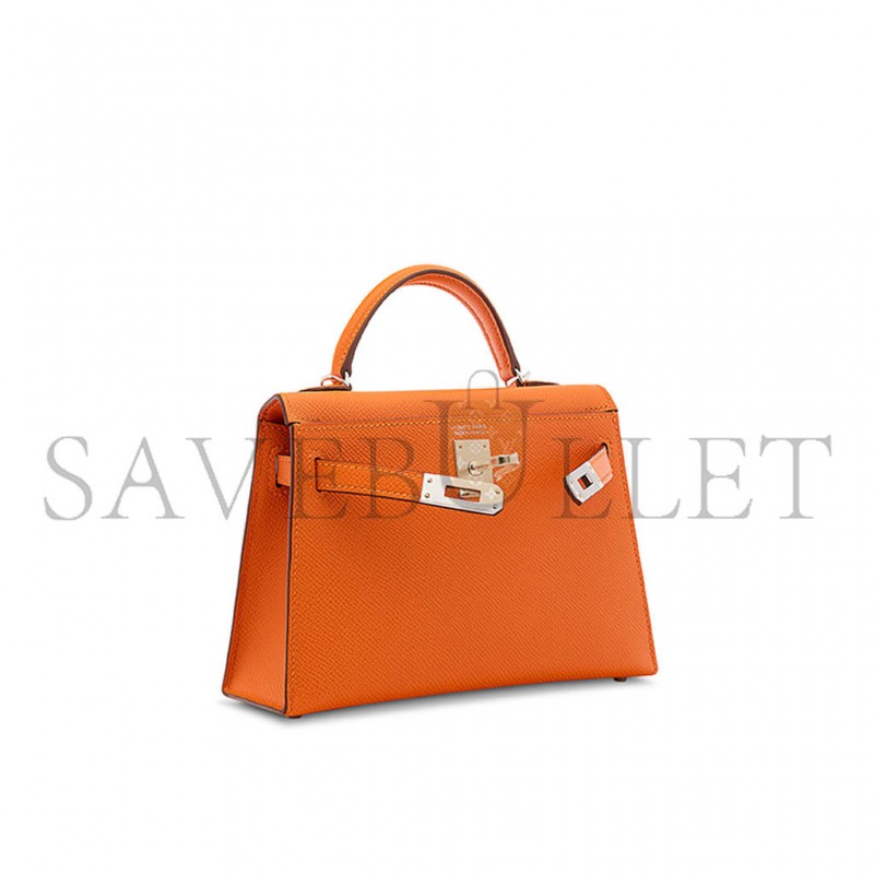 HERMÈS MASTER MINI KELLY II WITH PALLADIUM HARDWARE (19*12*5.5cm) 