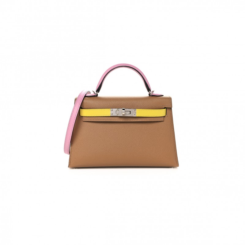 HERMÈS EPSOM MINI KELLY II THREE COLOR COMBINATIONS (19*12*5.5cm) 