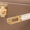 HERMÈS MINI KELLY 20 II ETOUPE CRAEI VEAU EPSOM WITH BRUSHED GOLD HARDWARE (19*12*5.5cm) 