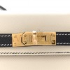 HERMÈS MASTER EPSOM HORSESHOE MINI KELLY II CRAIE BLACK (19*12*5.5cm) 