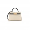 HERMÈS MASTER EPSOM HORSESHOE MINI KELLY II CRAIE BLACK (19*12*5.5cm) 