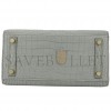 HERMÈS MASTER BIRKIN 20 CROCODILE LEATHER CRYSTAL GREY SILVER BUCKLE H041350CK05 (20*15.5*11cm)