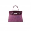 HERMÈS MASTER BIRKIN 30 OSTRICH AND CROCODILE LEATHER GOLD BUCKLE H041933CK6N (30*22*16cm)