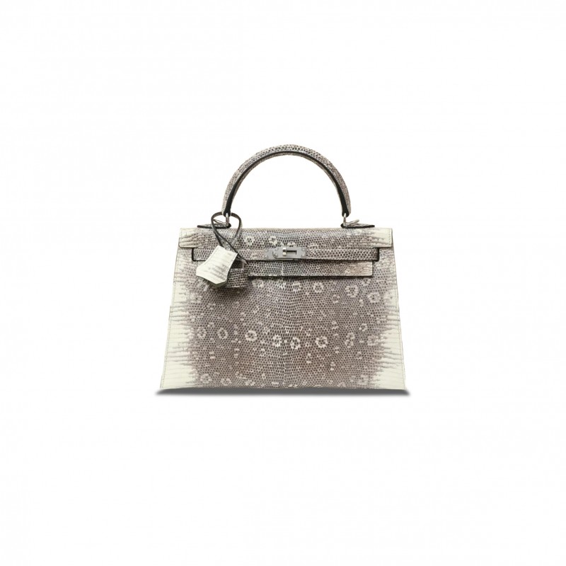 HERMÈS MASTER MINI KELLY II OMBRE LEZARD NATURA LISSE 53726 (19*12*5.5cm)
