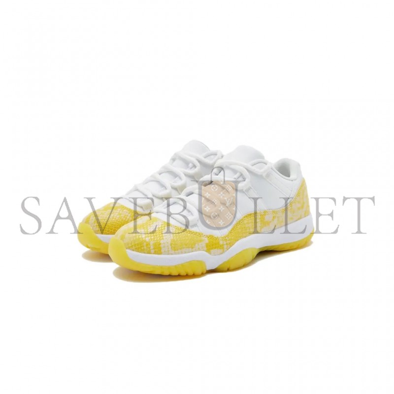 NIKE JORDAN 11 RETRO LOWYELLOW SNAKESKIN AH7860-107