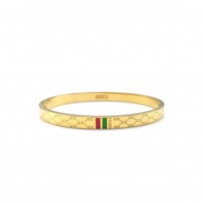 GUCCI GG STAINLESS STEEL BANGLE 551899J36000811 GUCCI GG STAINLESS STEEL BANGLE 551899J36000811