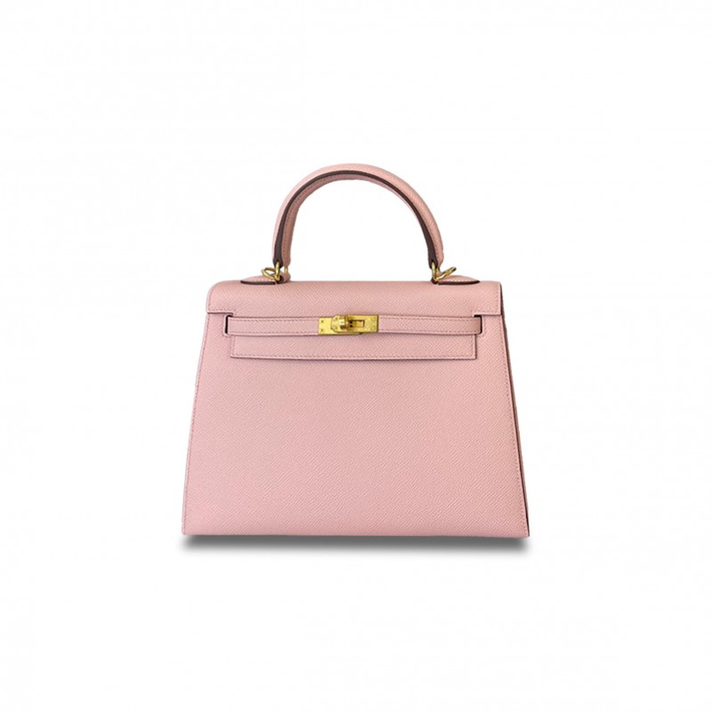HERMÈS MASTER KELLY 28 EPSOM 3Q PINK GOLD BUCKLE (28*22*10cm) 