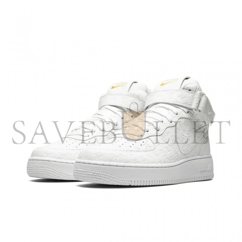 NIKE LOUIS VUITTON AIR FORCE 1 MID BY VIRGIL ABLOH WHITE 1A9V90