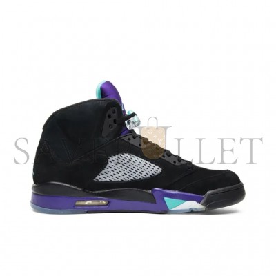 NIKE JORDAN 5 RETRO BLACK GRAPE 136027-007