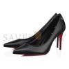 CHRISTIAN LOUBOUTIN SPORTY KATE 85 MM PUMPS-NAPPA LEATHER-BLACK-WOMEN 1240544B439