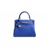 HERMÈS MASTER A BLEU ÉLECTRIQUE SWIFT LEATHER RETOURNÉ KELLY 28 WITH GOLD HARDWARE (28*22*10cm) 