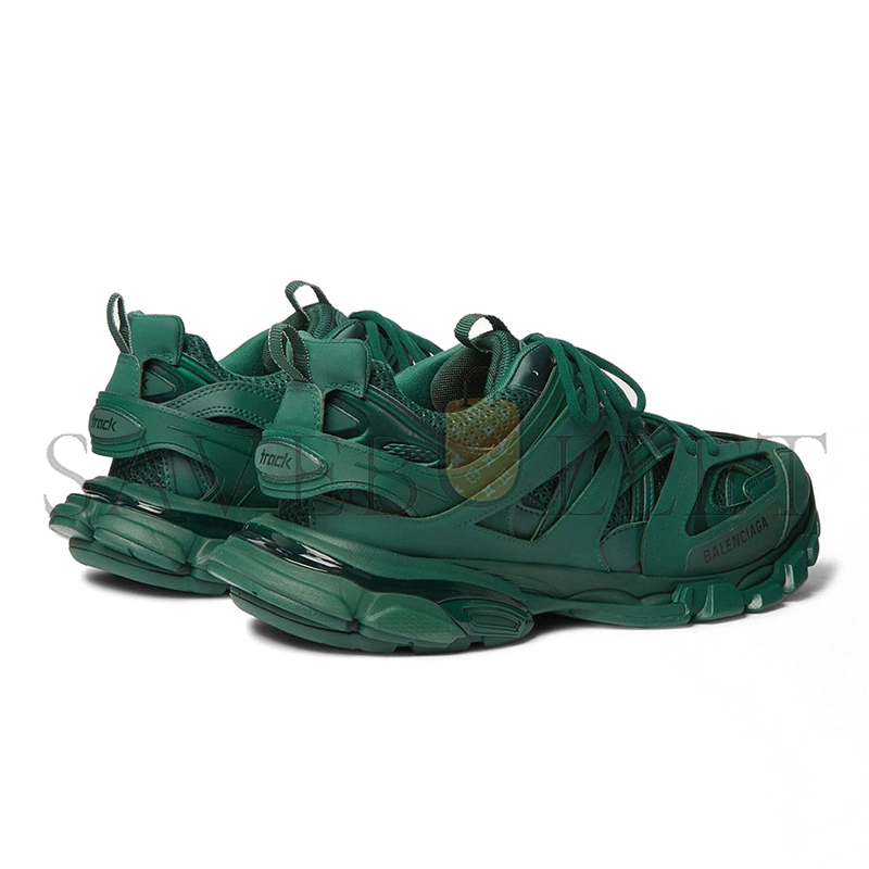 BALENCIAGA TRACK NYLON, MESH AND RUBBER SNEAKERS GREEN 542023W2LA13004