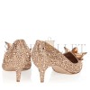 JIMMY CHOO ALLURE ROSE GOLD CRYSTAL COVERED POINTY TOE PUMPS ALLUREXWC